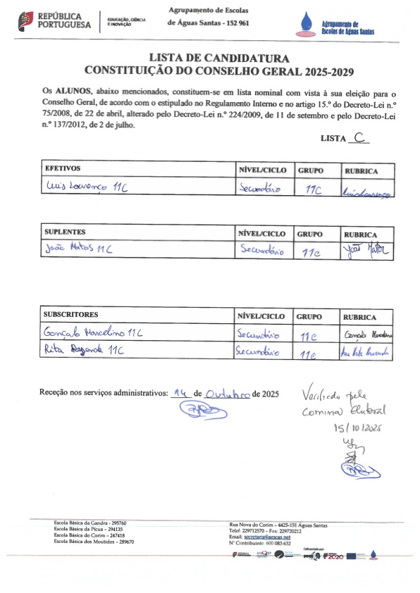 alunos lista c