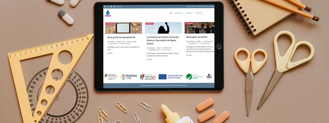 Novo Portal do Agrupamento